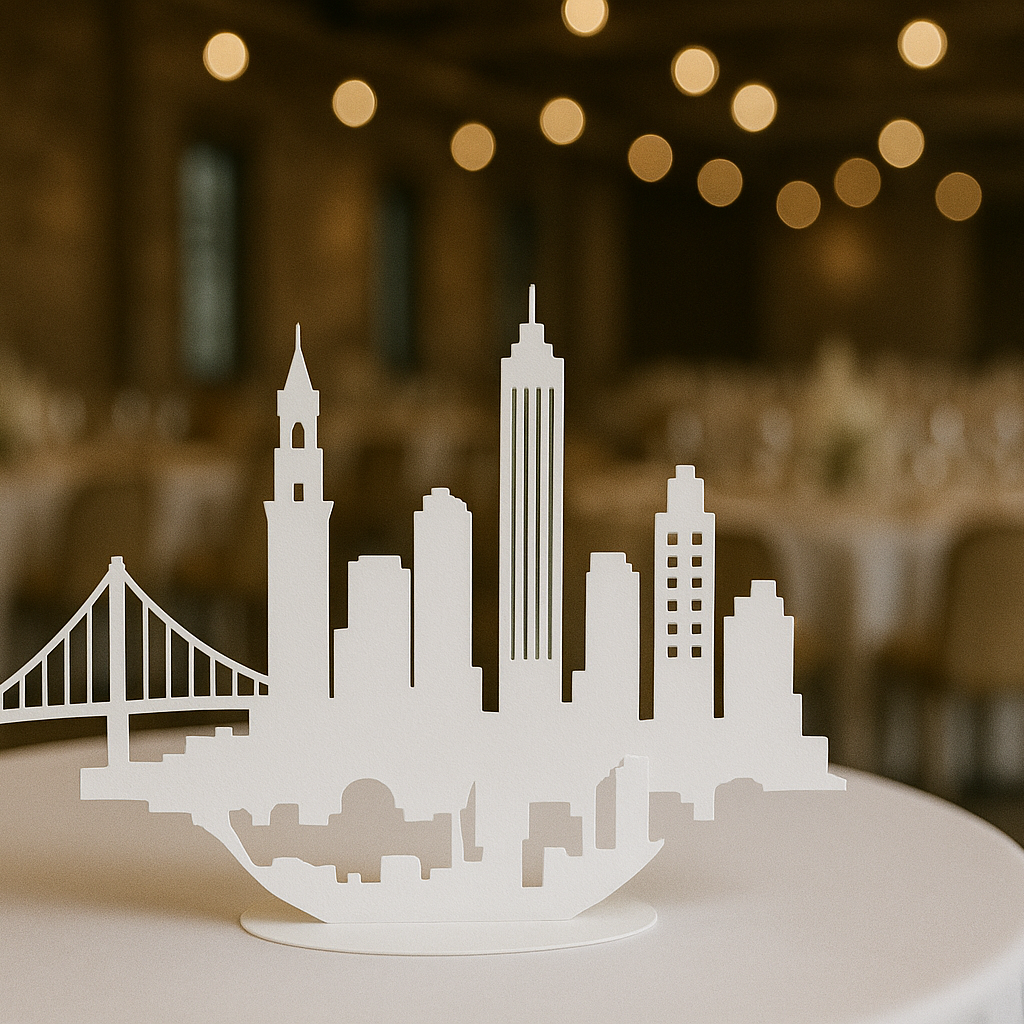 Oeuvres écologiques en kirigami pour décorer vos événements